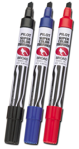 Marcador Permanente Pilot Azul C/12 Articulos Escolar Y Oficina