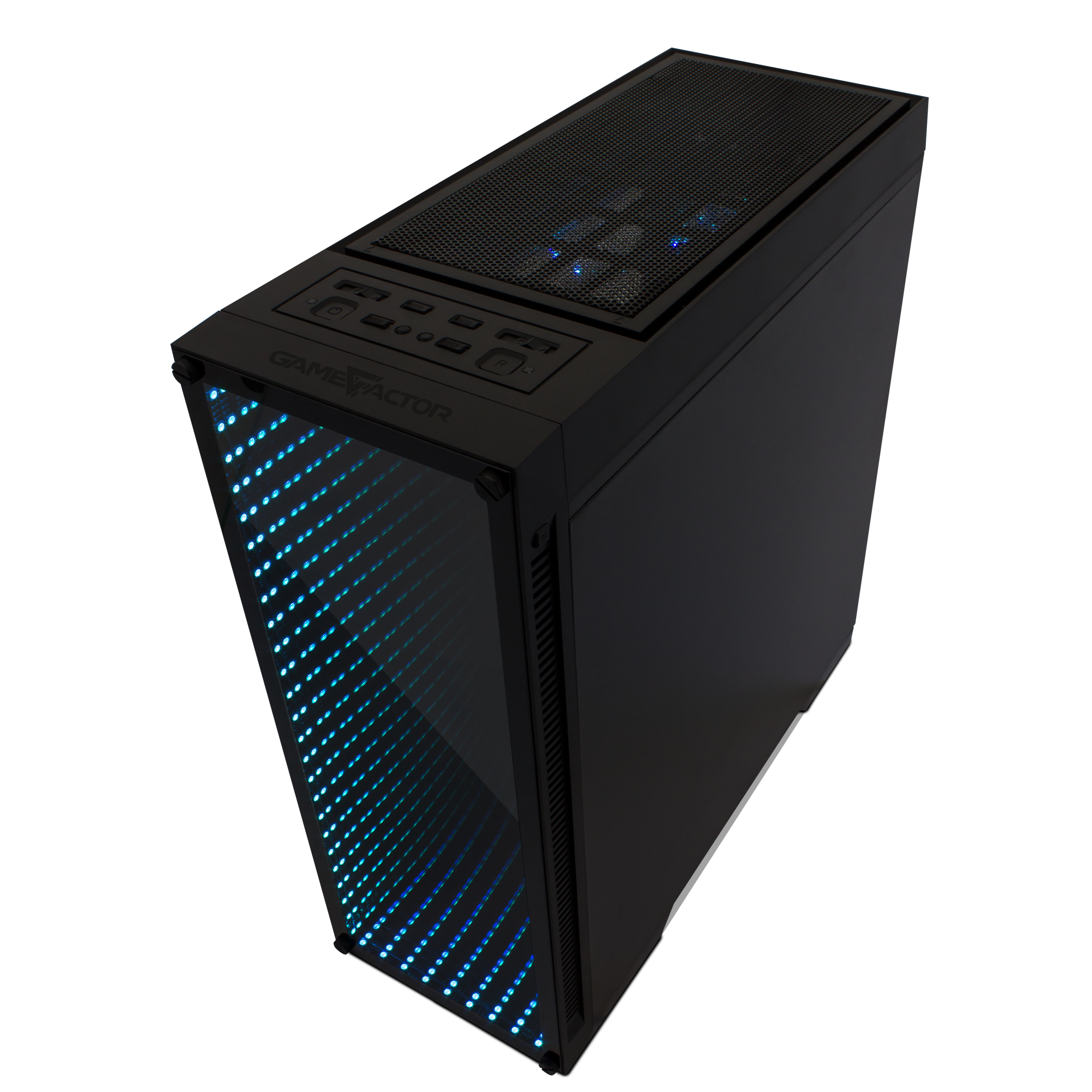 Gabinete Gamer Game Factor Csg601 Infinity Rgb Atx Sin Fuente