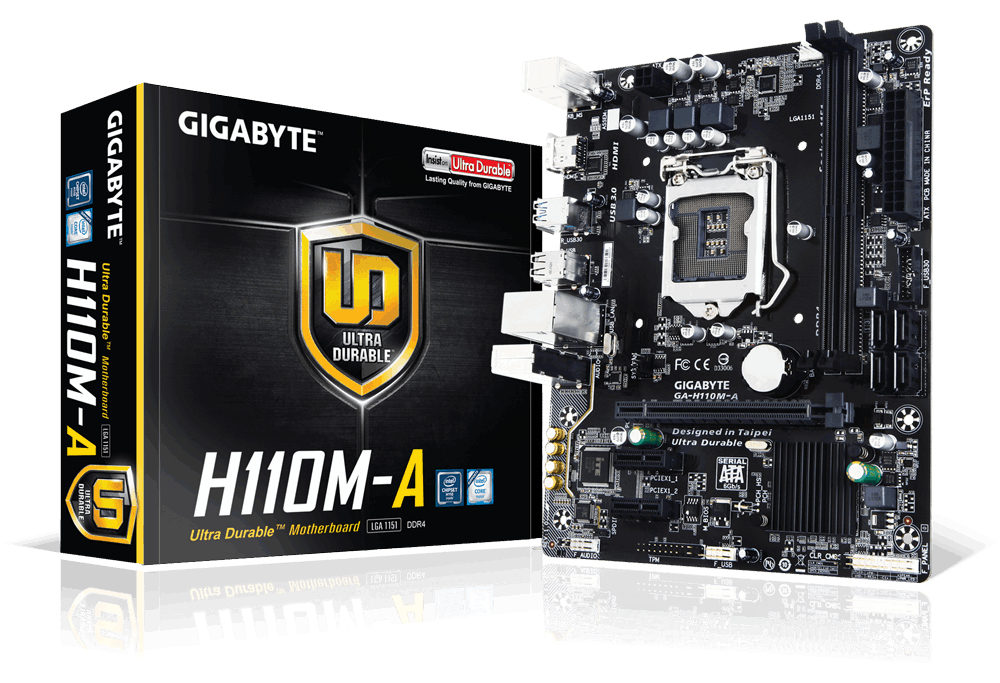 Tarjeta Madre Gigabyte Ga-H110M-A Ddr4-Sdram 32 Gb Intel Micro Atx