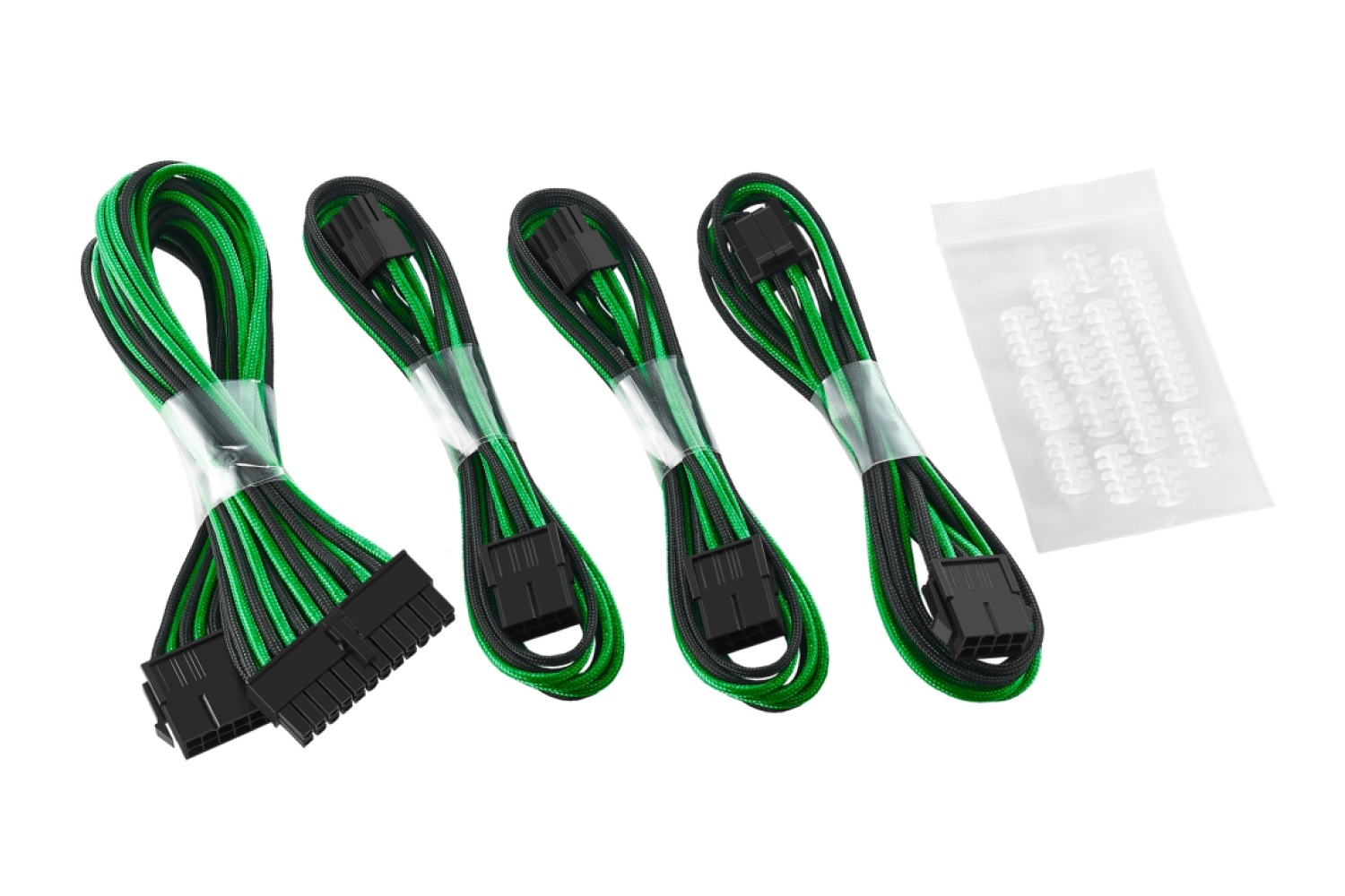 Kit Extensiones De Cables Cable Mod Negro - Verde
