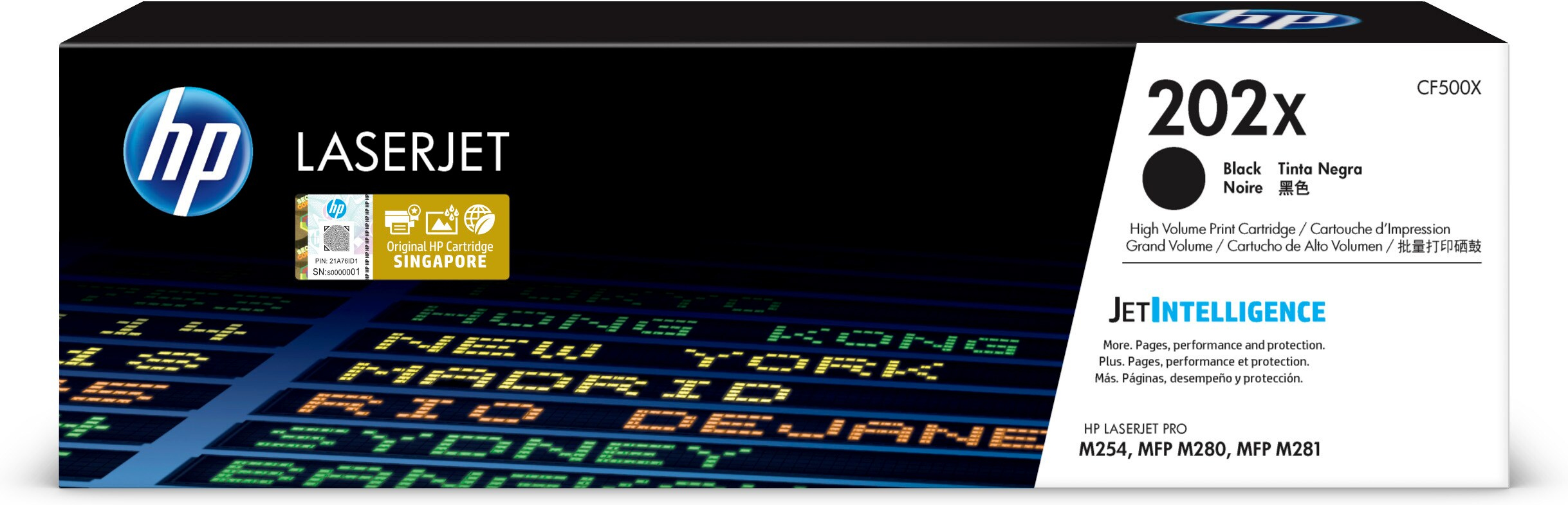 Toner Para Impresora Laser Hp 202X Negro 3200 Paginas Cf500X