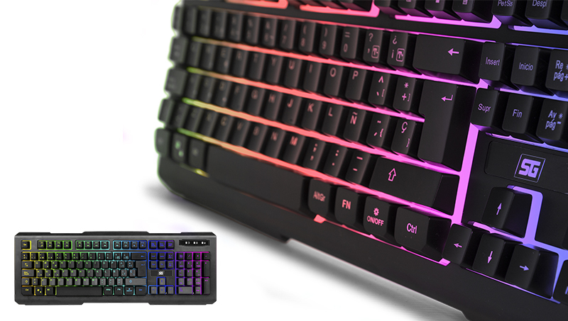 Kit Vorago Start The Game Kmh-501 Teclado Mouse Headset Tapete Rgb