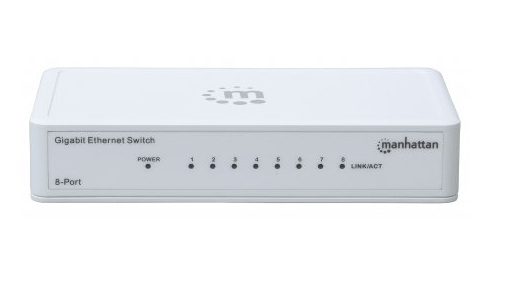 Switch Gb 8 Ptos Manhattan Ethernet Blanco 560702