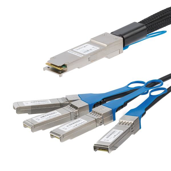 Cable Qsfp+ Startech 3M A 4Xsfp+ 40G Dac Twinax Pasivo Qsfp4Sfppc3M