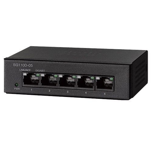 Switch Cisco Serie 110, 5 Ptos Ge, Desktop, No Admin, (Sg110D-05-Na)