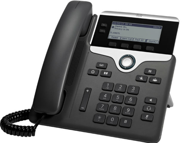 Telefono Cisco Ip, 1 Linea, Display 3.5, Negro (Cp-7811-K9)