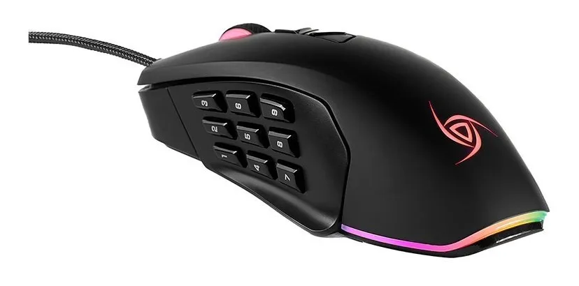 Mouse Gamer Vsg Cetus 8 A 14 Botones Magneticos Rgb 5000 Dpi Vg-M718