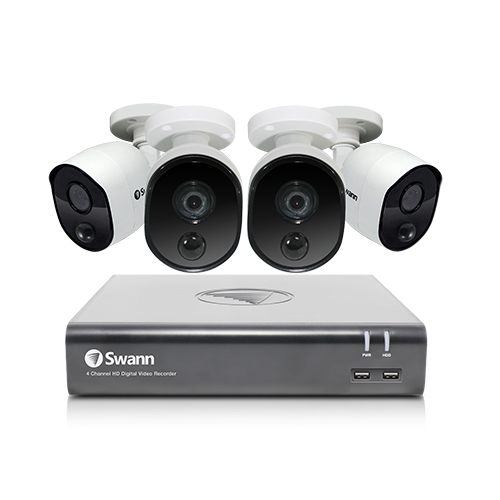 Kit De Video Vigilancia Swann Swdvk-445804V Alam 4Ch Int/Ext 1080 P