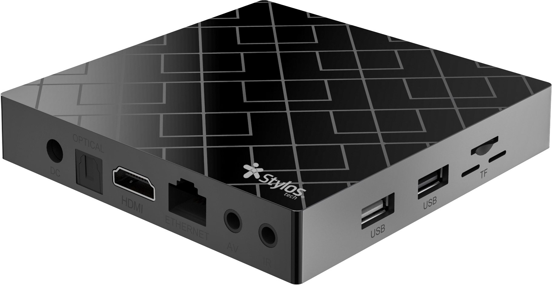 Tv Box Stylos Smart 4K 1 Gb/ 8 Gb Android 9.0 Quad-Core Stvtbx3B