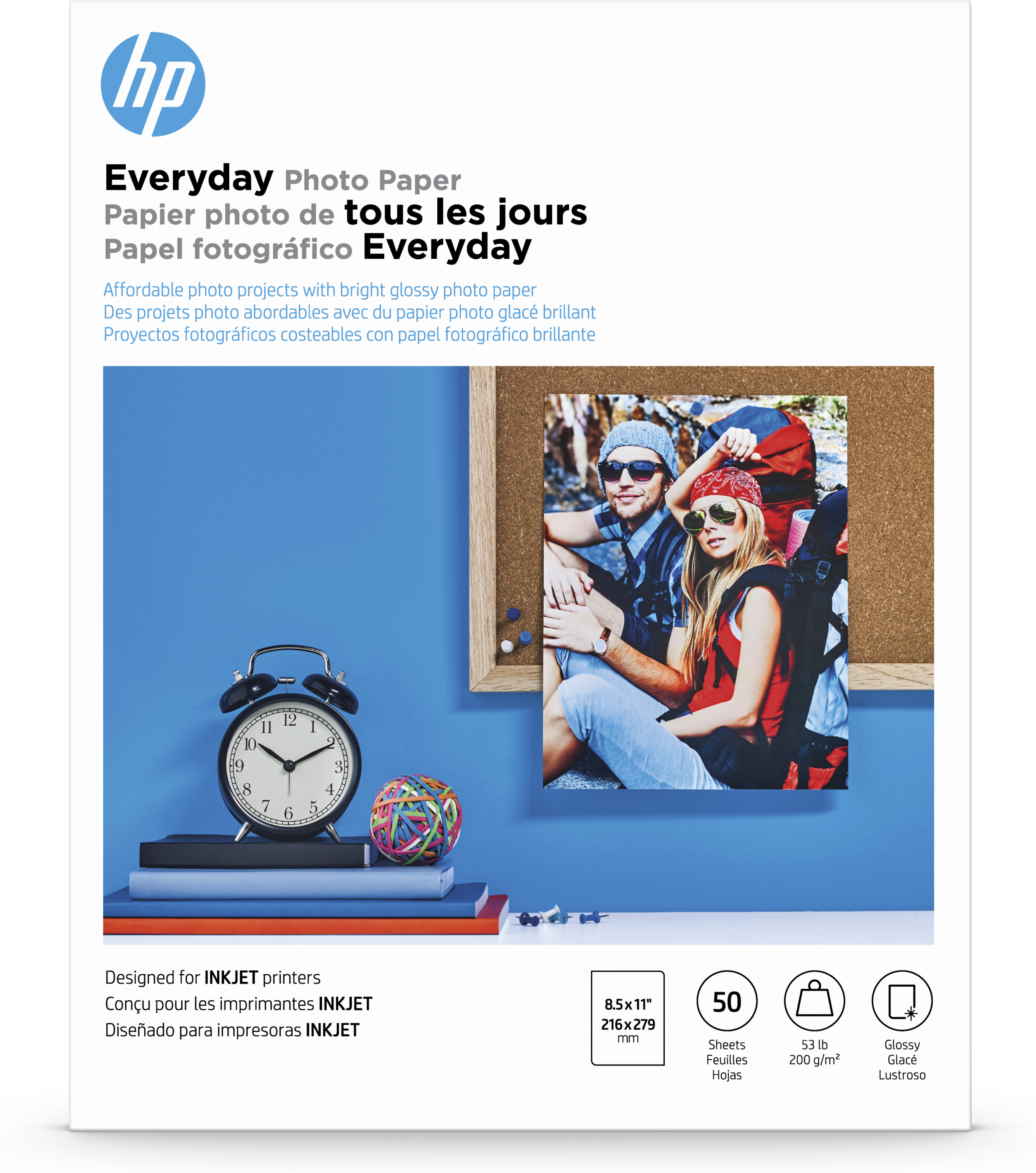 Papel Hp Everyday Semi Gloss Photo Paper A 50Hjs