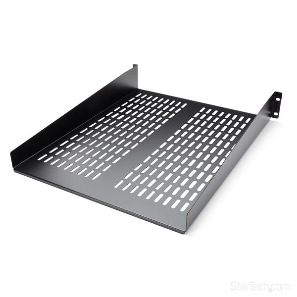 Estante Ventilado Profundidad  Fija 2U 22Pul 22Kg Startech Cabshelf22V