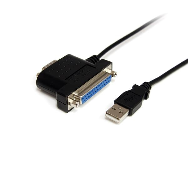 Cable 91Cm Usb Serial Paralelo Usb Db9 Db25  Startech Icusb2321284
