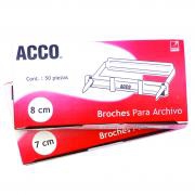Broche Acco No.8 Cm P1580 Paq C/50 Pzas Articulos Escolar Y Oficina