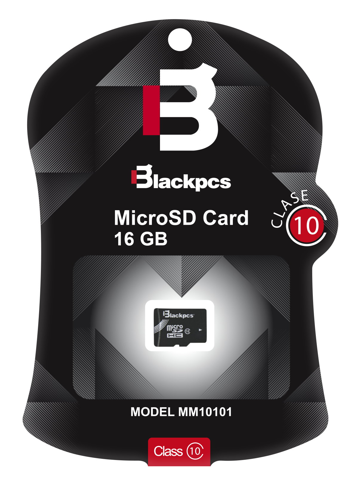 Memoria Micro Sdhc Blackpcs 16Gb Cllas 10 Modelo 101 (Mm10101-16)