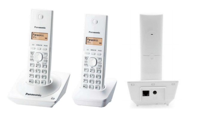 Telefono Inalambrico Panasonic Dect 6.0 Base Kx-Tg1712Mew Blanco
