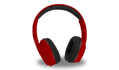 Audifonos Acteck Hi-Fi Con Microfono Rojo 3.5 Mm Plano 1.2 M Lvas-105