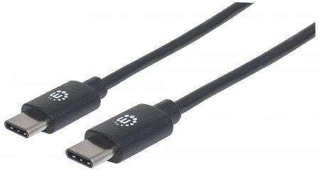 Cable Usb Manhattan Tipo C Macho-Macho 50Cm Negro V2.0 354868
