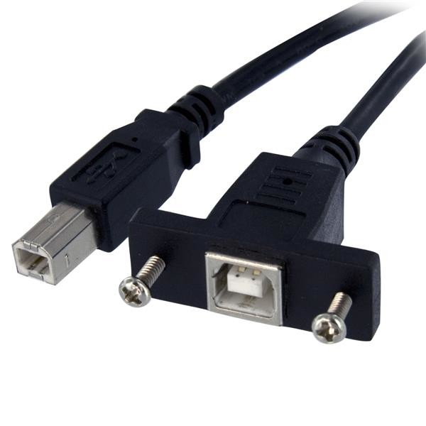 Cable 91Cm Usb 2.0 P/Montaje Macho A Hembra Usb Startech Usbpnlbfbm3