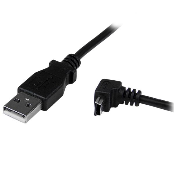 Cable 1M Mini Usb B A Usb A  Acodado Hacia Abajo Startech Usbamb1Md