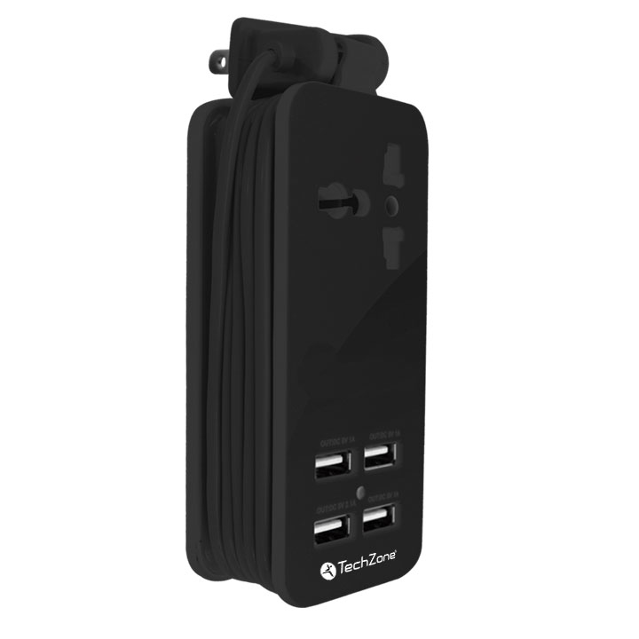 Estacion De Carga Techzone Tz17Chs-Neg Negro