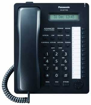 Telefono Analogo Propietario Panasonic Lcd Altavoz Kx-At7730Xb Negro