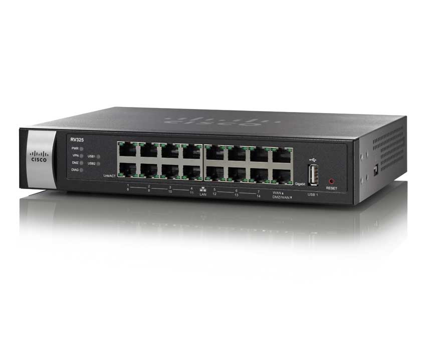 Router Cisco Rv-Serie,16P 10/100/1000,Dual Wan,Dmz,25 Vpn(Rv325-K9-Na)