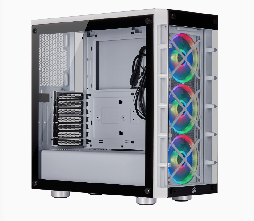 Gabinete Corsair Icue 465X Rgb White Atx Cc-9011189-Ww