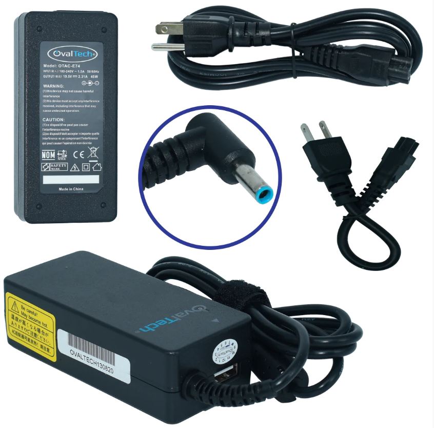 Cargador Laptop Hp 14-N202 Otac-E74 Ovaltech punta azul