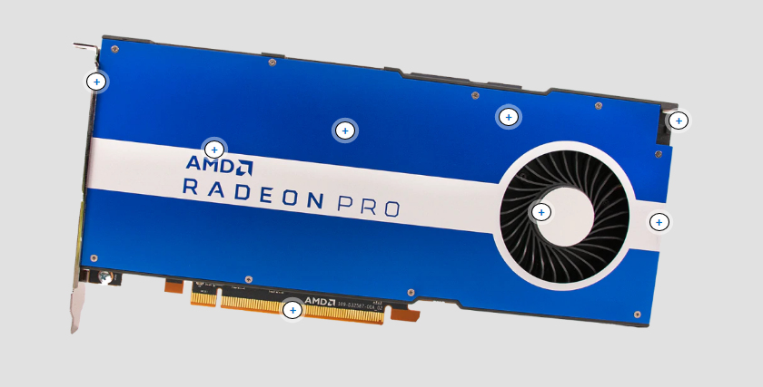 Tarjeta De Video Amd Radeon Pro W5500 8Gb Gddr6 Pcie 4.0 100-506095