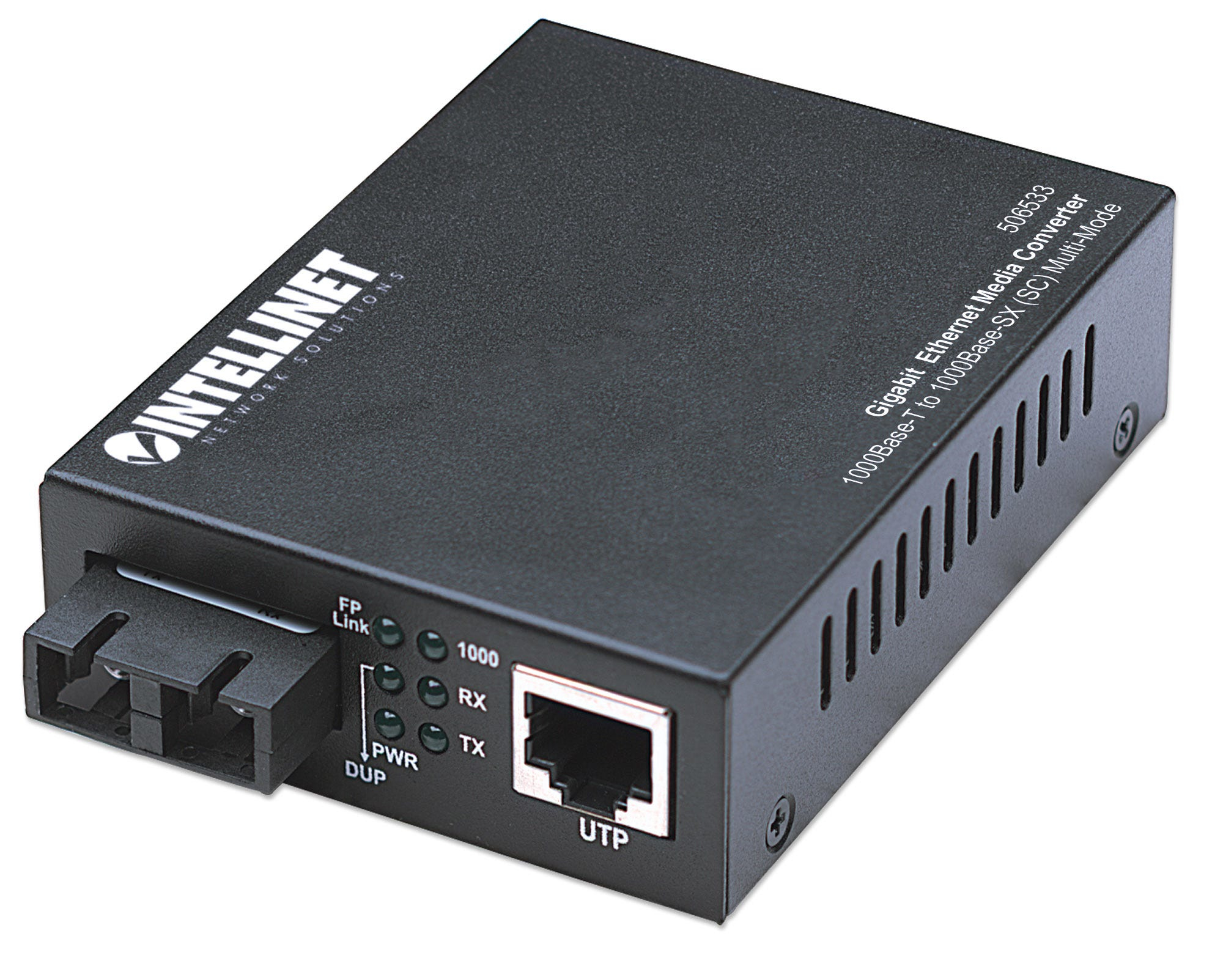 Convertidor De Medios Intellinet Gigabit Ethernet A Fibra Sc 220M