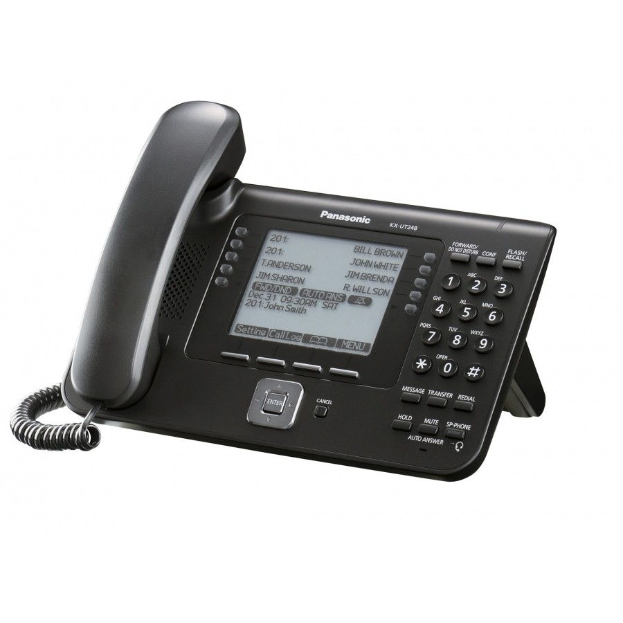 Telefono Sip Estandar Panasonic Kx-Ut248X-B Bluetooth 2.0 Negro