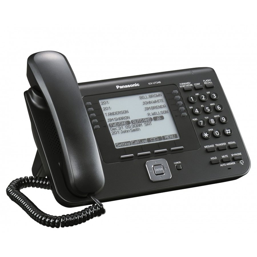 Telefono Sip Estandar Panasonic Kx-Ut248X-B Bluetooth 2.0 Negro