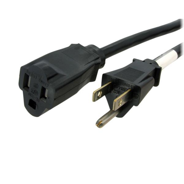 Cable Alimentac Pc 1.8M Nema 5-15R 5-15P Macho Hembra Startech Pac1016