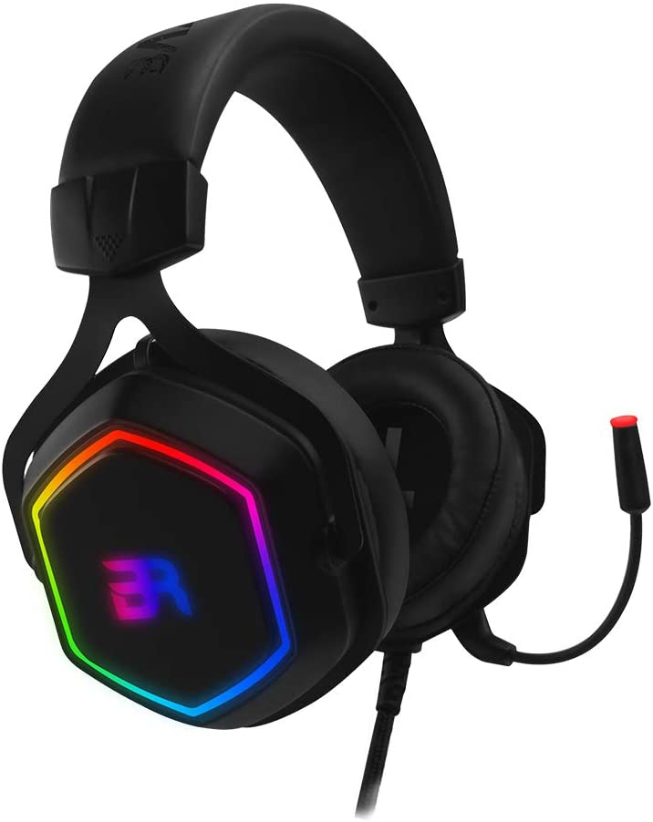 Audifonos Gaming Acteck Hesix Negro C/ Luces Multicolor Usb/ 3.5Mm