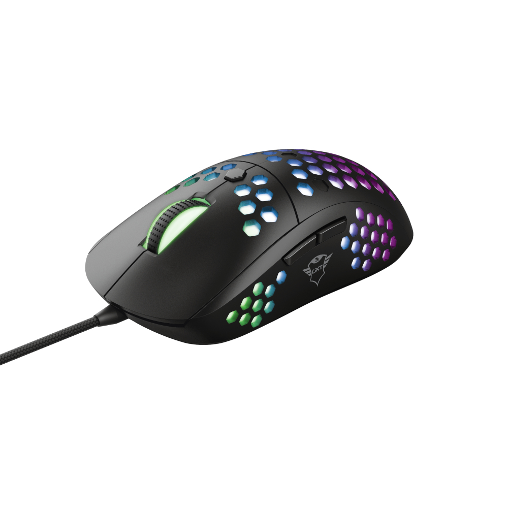 Mouse Gamer Trust Gxt 960 Optico 10000 Dpi Usb Negro Rgb