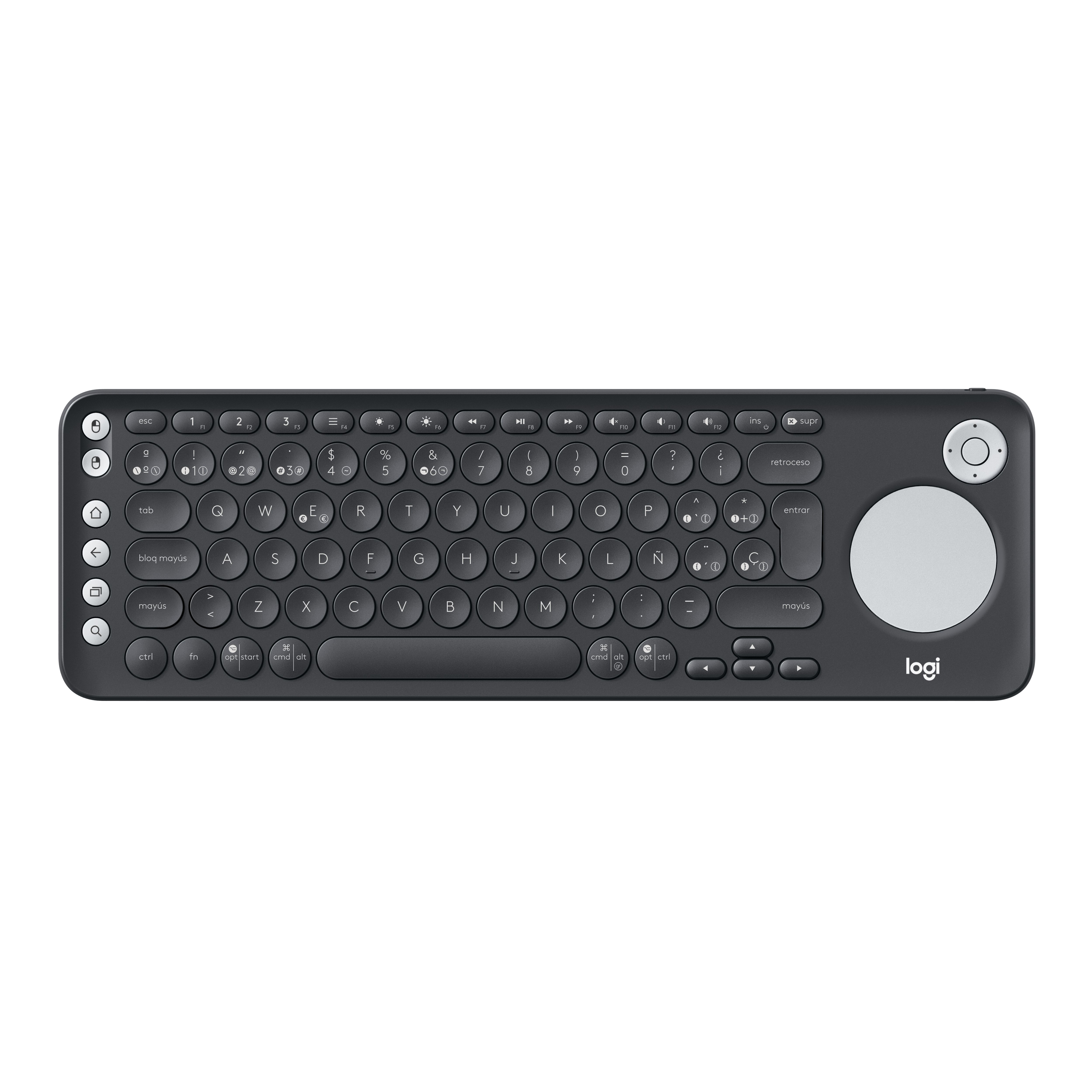 Teclado Inalambrico Logitech K600 Bluetooth, Smart Tv Negro 920-008833