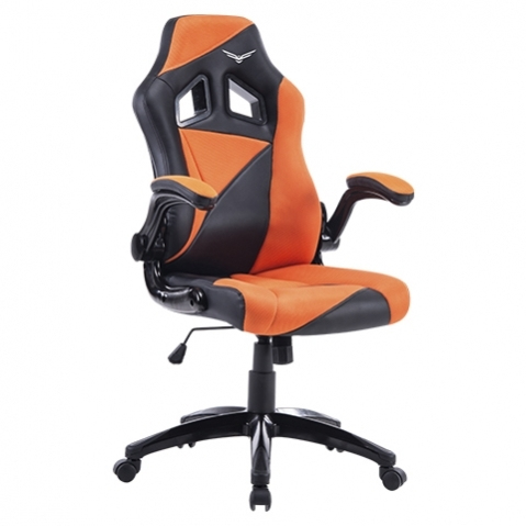 Silla Gaming Naceb Air Striker Sintetico Negro / Naranja Na-0903