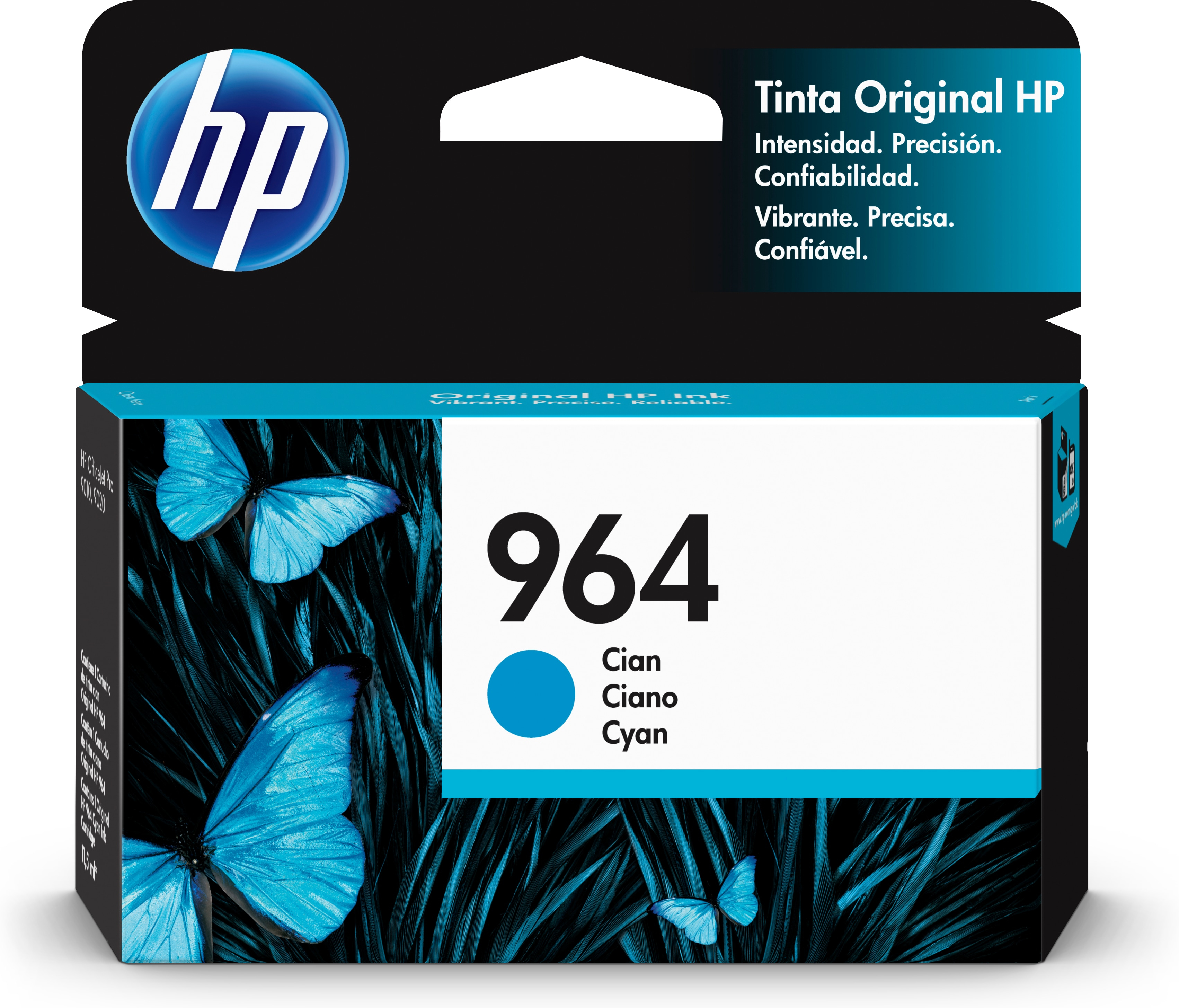 Cartucho De Tinta Hp 964 Cyan 700 Pag 3Ja50Al