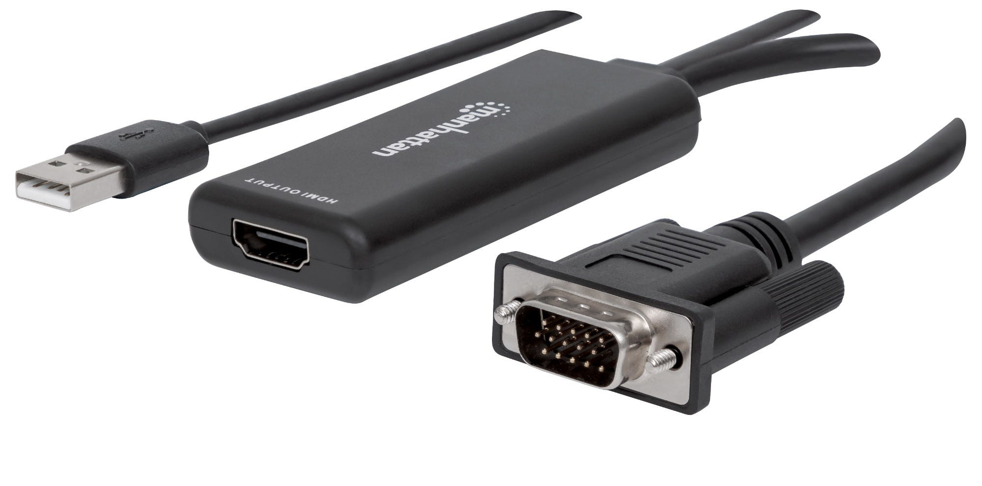 Convertidor Manhattan Video Vga + Audio Usb A Hdmi 152426