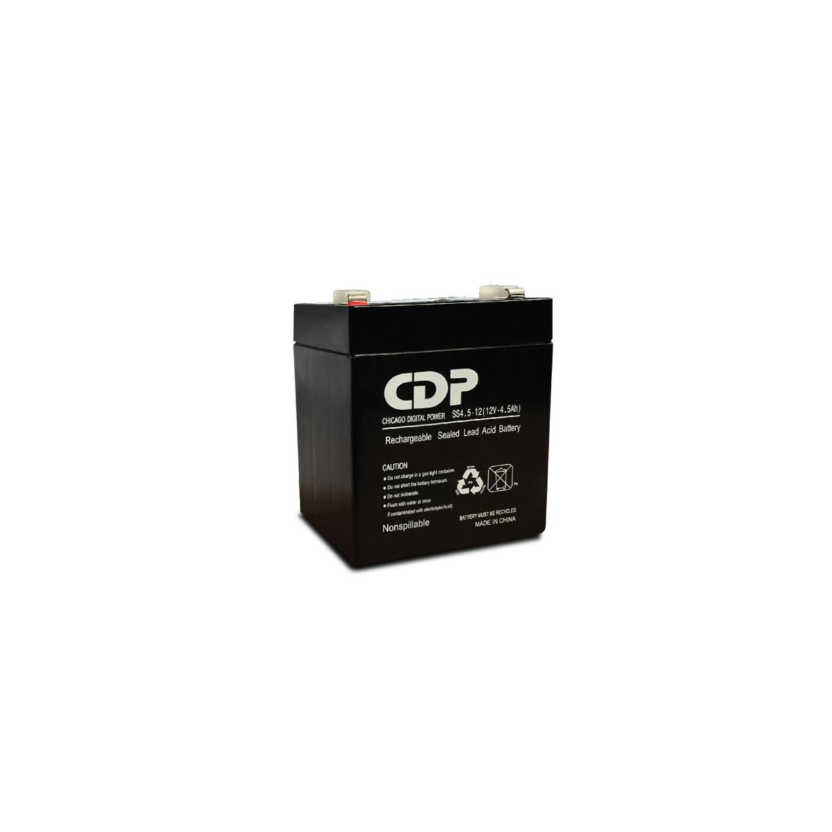 Bateria De Reemplazo Cdp 12V 4.5Ah Plomo Acido Libre De Mantenimiento