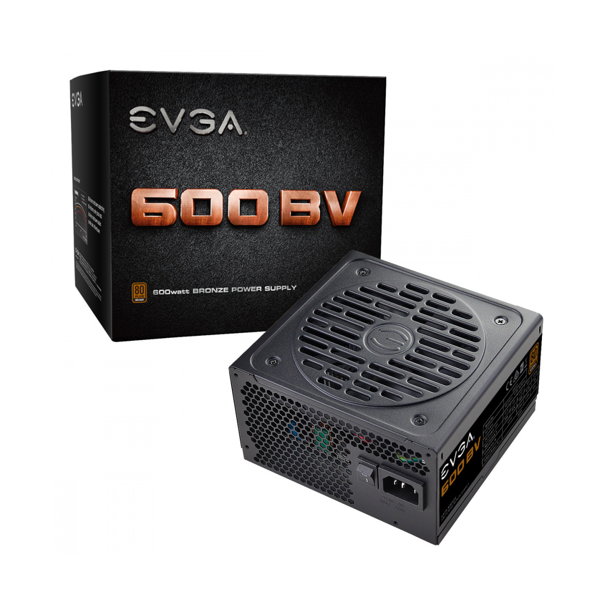 Fuente De Poder Evga 100-Bv-0600-K1 80 Plus Bronze Atx 120Mm 600W