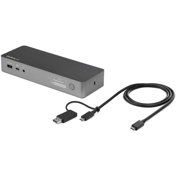 Docking Station Universal De 4K Doble Para Laptop Usb-C