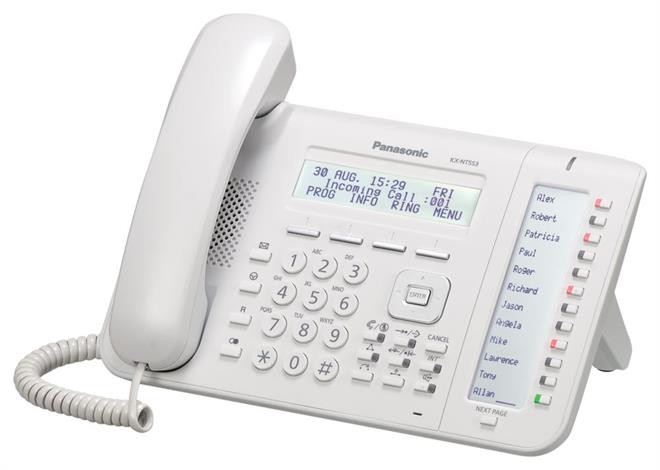 Telefono Ip Panasonic Kx-Nt553X 3 Lineas Color Blanco