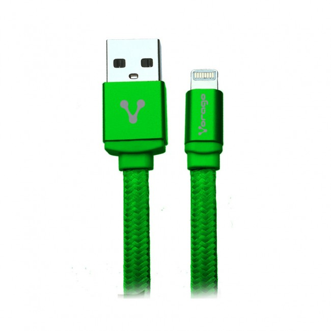 Cable Vorago Cab-119 Verde Usb-Apple Lightning 1 Metro Verde Bolsa