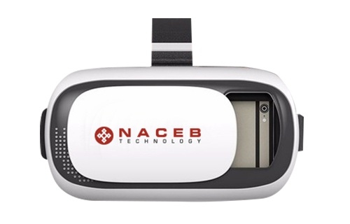 Lentes De Realidad Virtual Naceb Technology Smartph 6" Neg-Blan Na-625