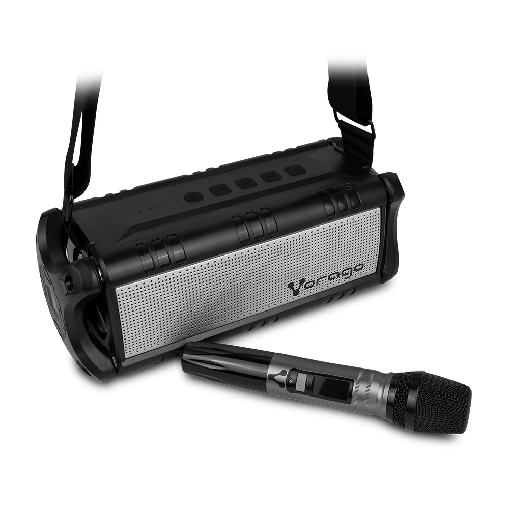 Bocina Karaoke Vorago Ksp-450 Bluetooth Micro Inalambrico Negra