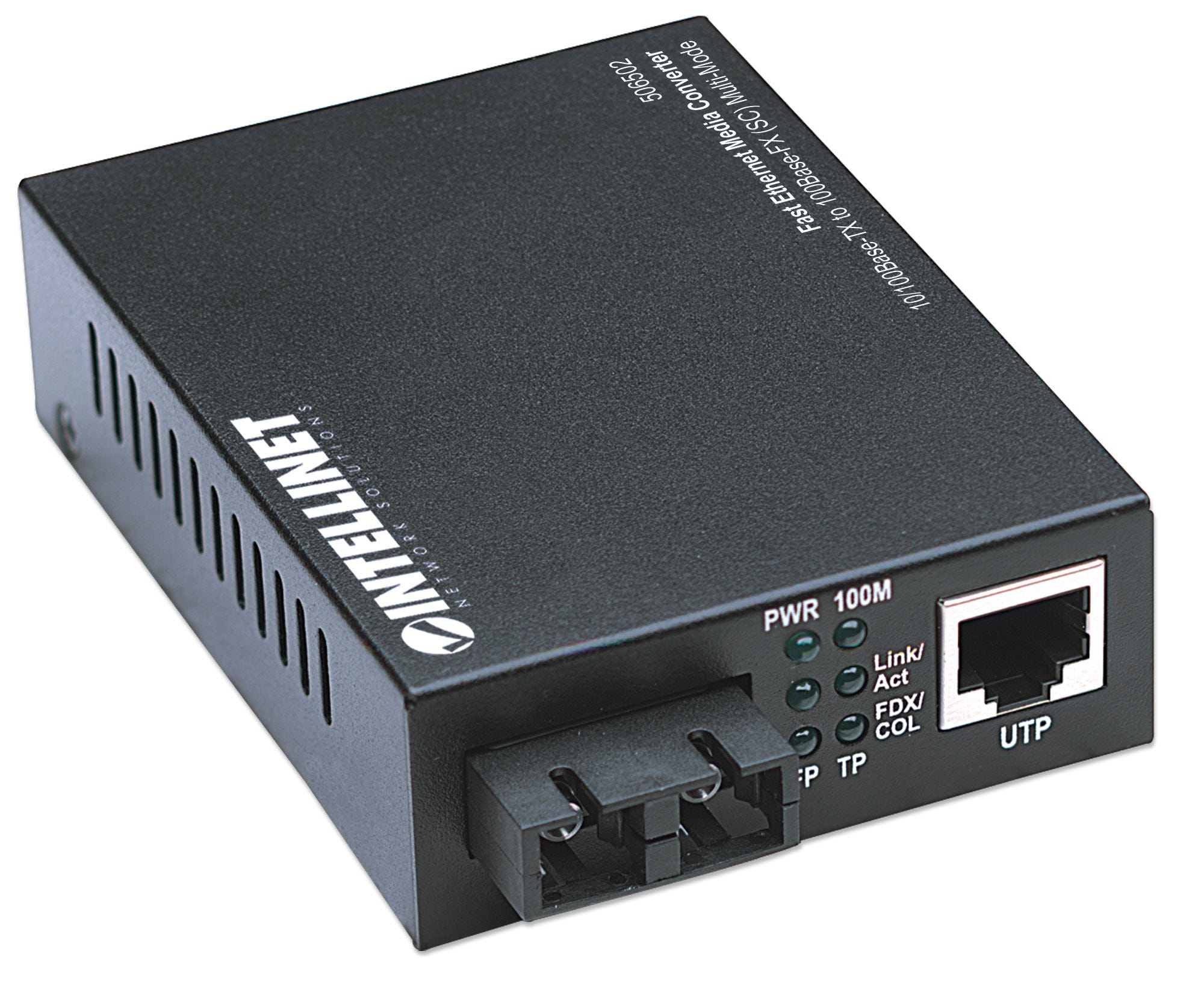 Convertidor De Medios Rj45/Fibra Sc Fast Ethernet Intellinet 506502