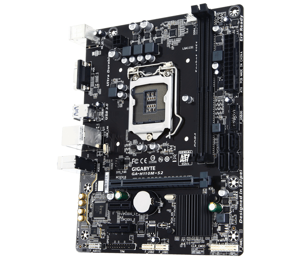 Tarjeta Madre Gigabyte M-Atx H110M-S2 Intel 32Gb Ddr4 Socket Lga-1151