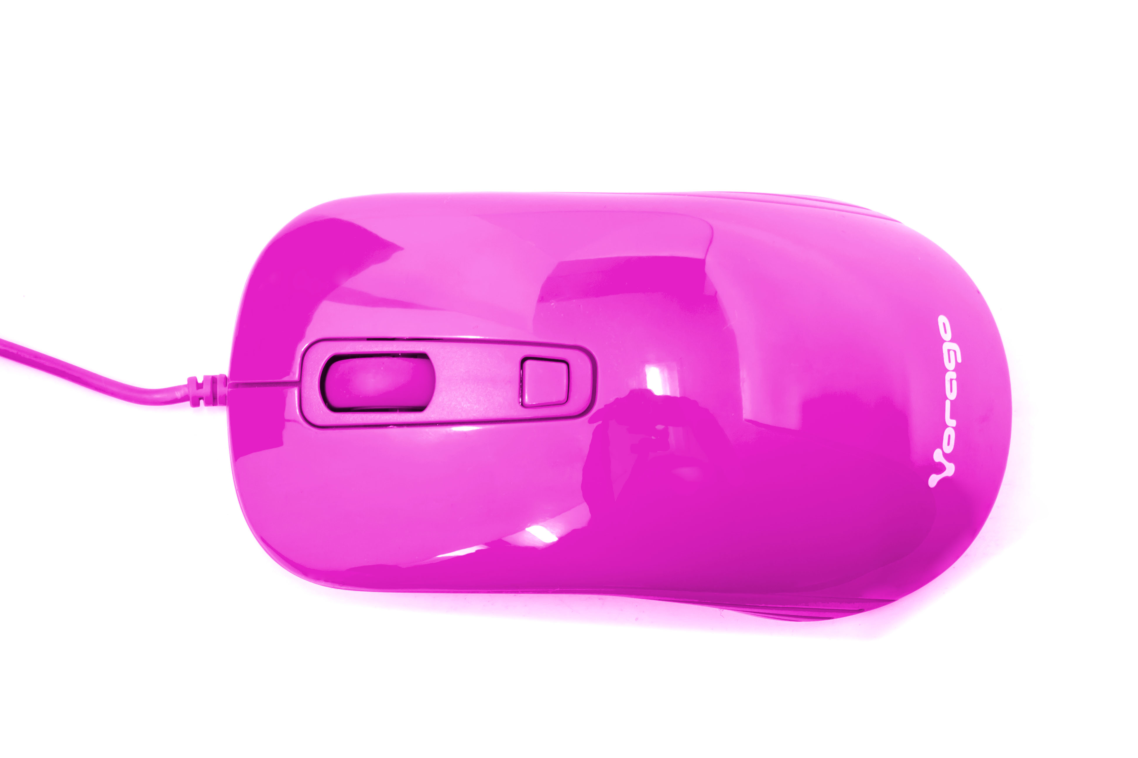 Mouse Vorago Mo-102 Rosa Optico Alambrico 1000/1600 Dpi'S Usb