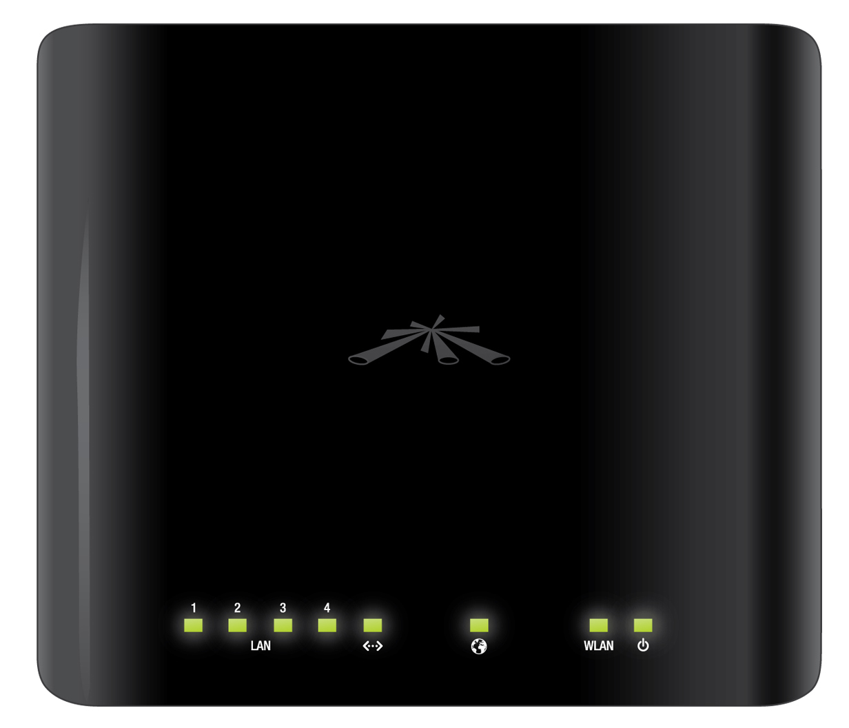Router Ubiquiti Banda Unica 2.4Ghz Negro Inalambrico Airrouter
